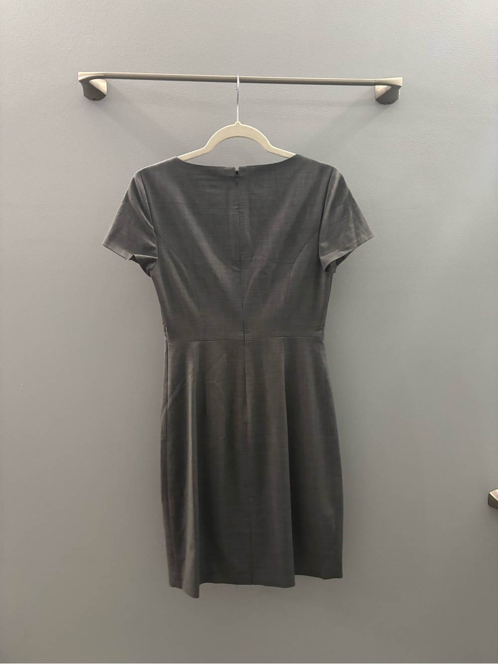 Theory Sheath Dress in Light Gray Melange (retired color) - Picture 5 of 5
